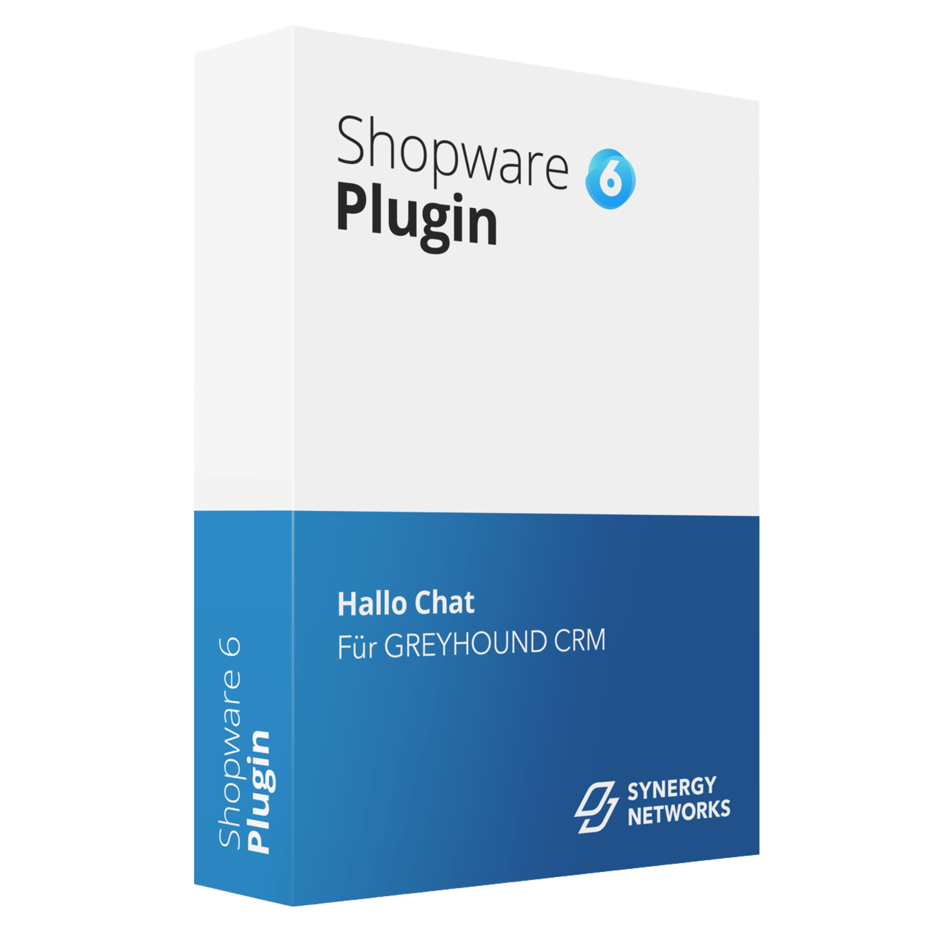 Produktbox der Shopware-6-Erweiterung GREYHOUND Hallo Chat von SYNERGY NETWORKS