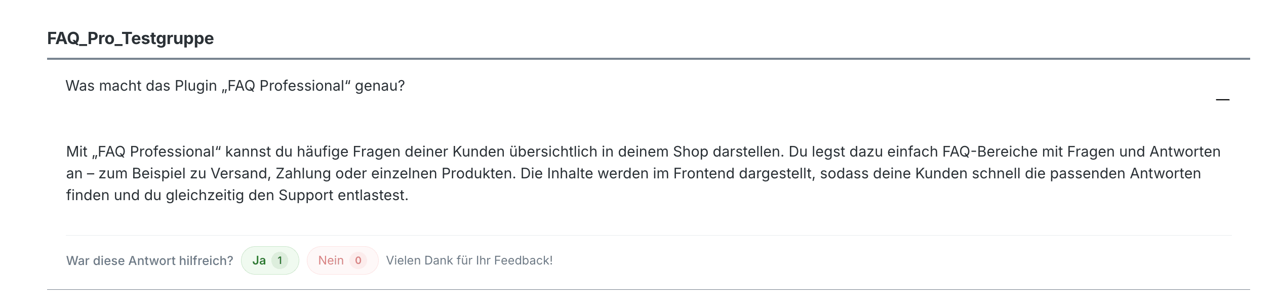 Valutazione di una risposta nello storefront